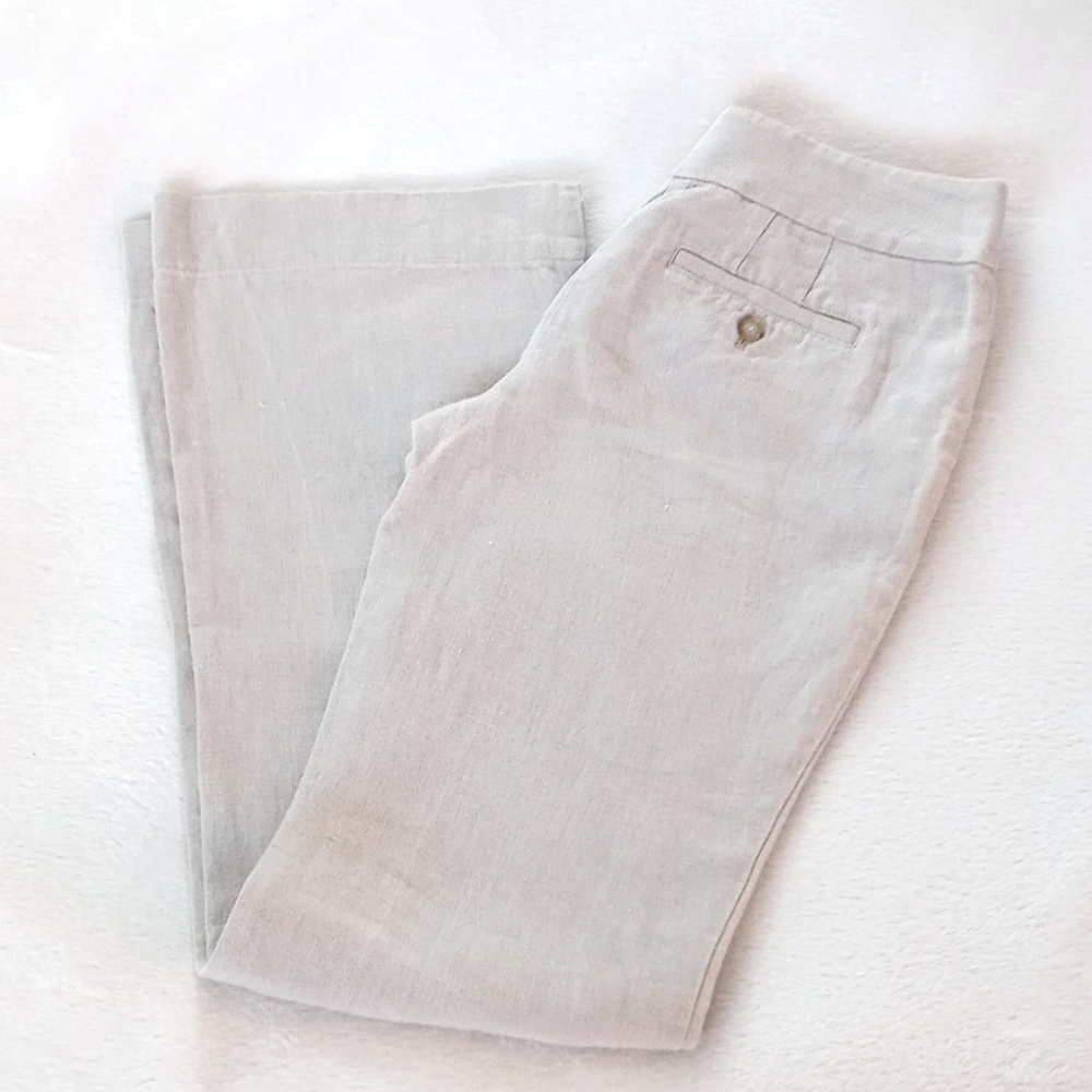 *Relisted* Ann Taylor LOFT Julie Fit Linen Pants - Picture 2 of 13
